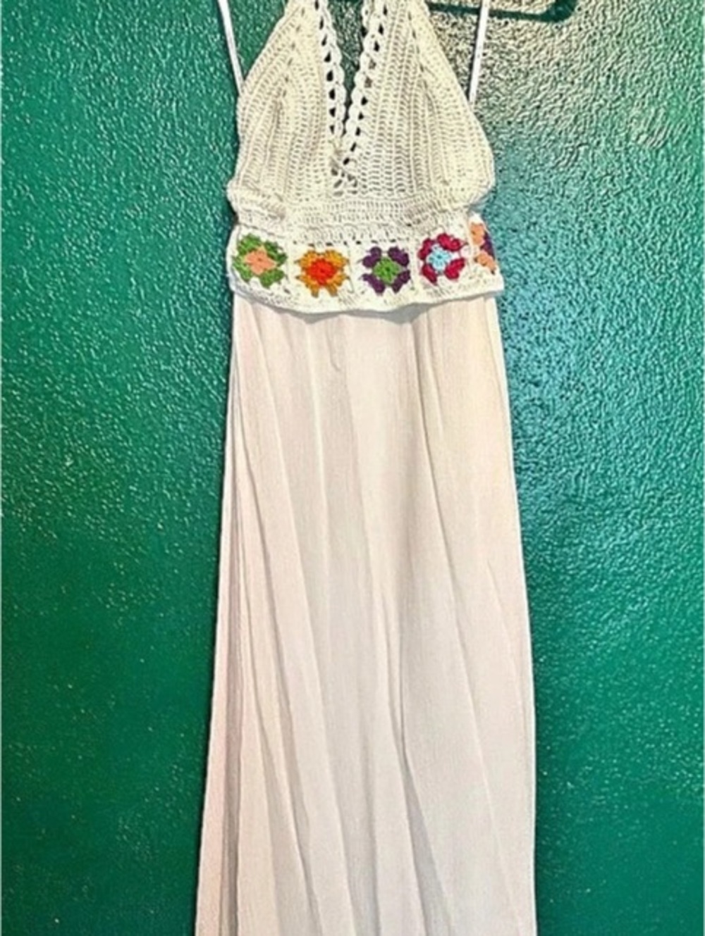 Hand Made Maxi Dress in White Size Small NWT